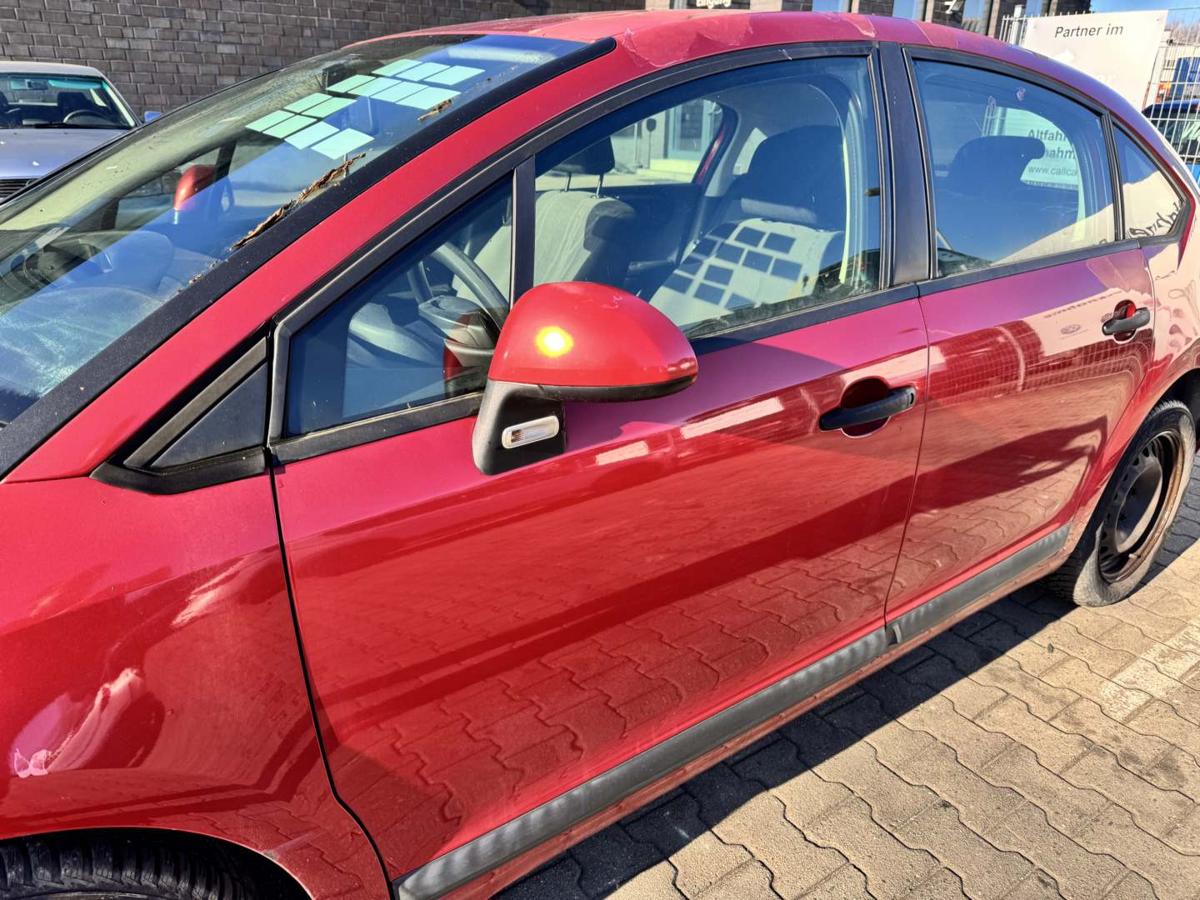 Citroen C4 original T&uuml;r vorn links EKQ Luziferrot 5-T&uuml;rer Rohbau Bj.2007